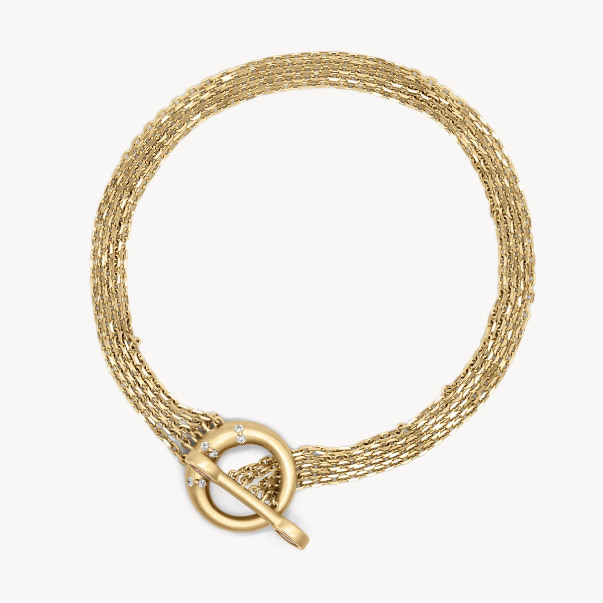アクセサリー Imperial Rose Collection Bracelet Gold Circle Pink Sapphire Necklace in 14K Yellow Gold | Audry Rose