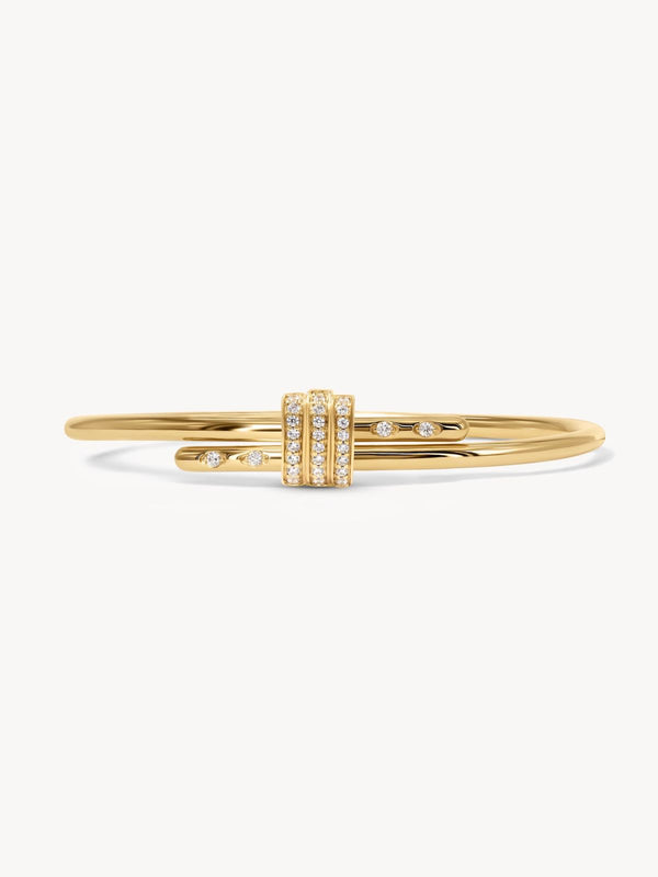 18K Diamond Latch Bracelet