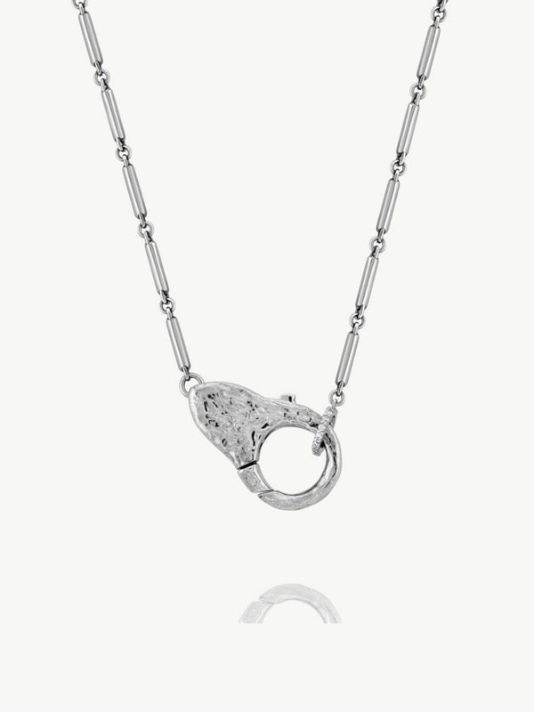 Sterling Silver Lock Necklace