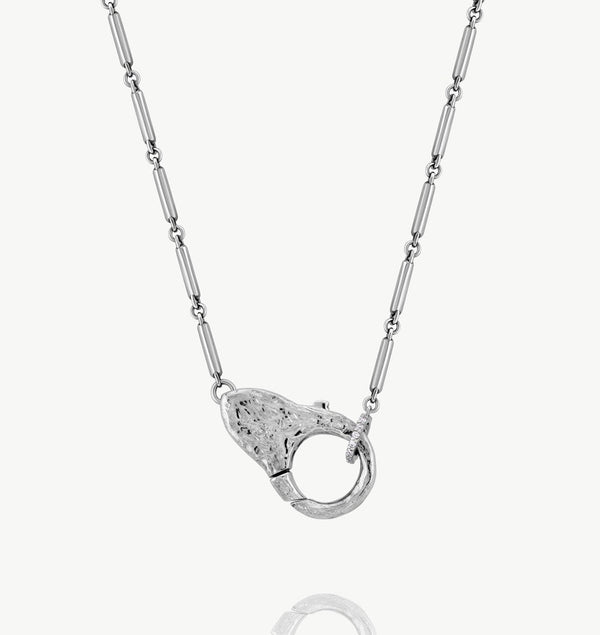 Sterling Silver Lock Necklace
