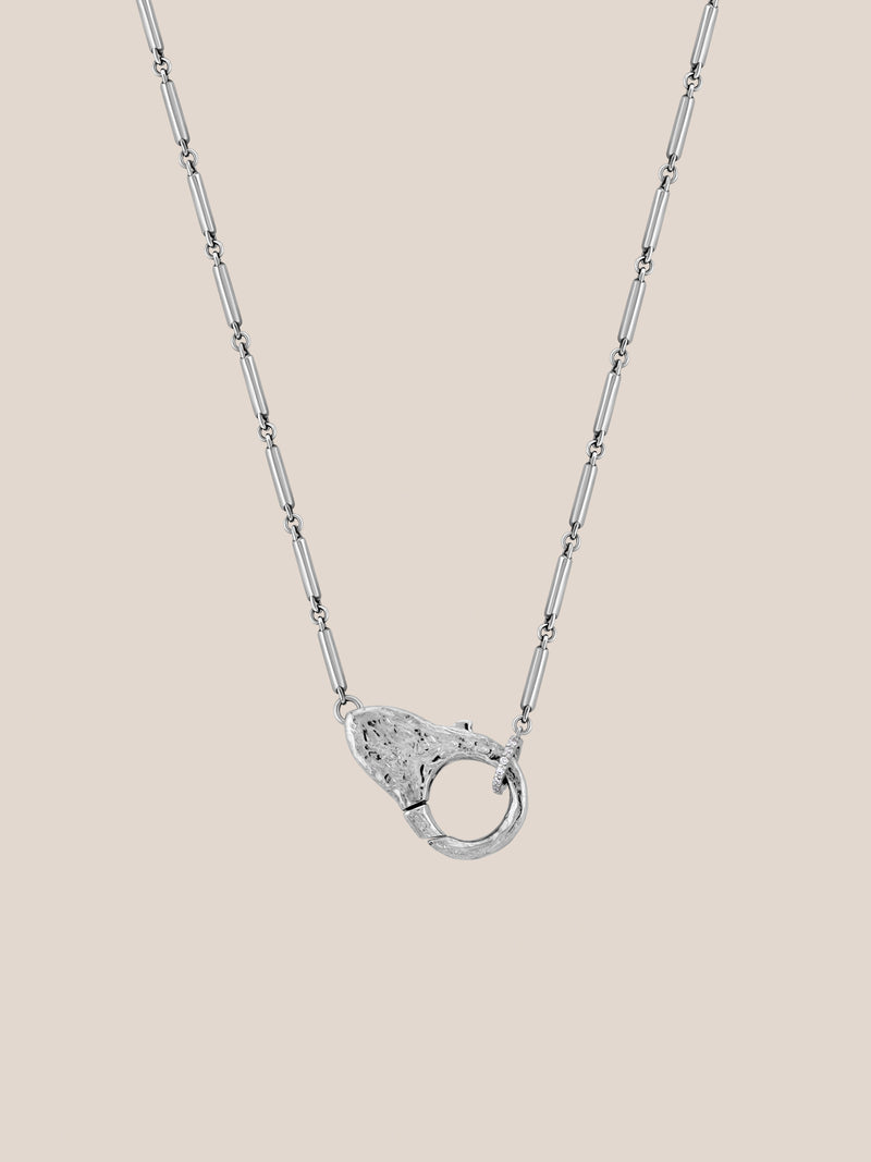 Sterling Silver Lock Necklace