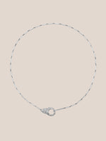 Sterling Silver Lock Necklace