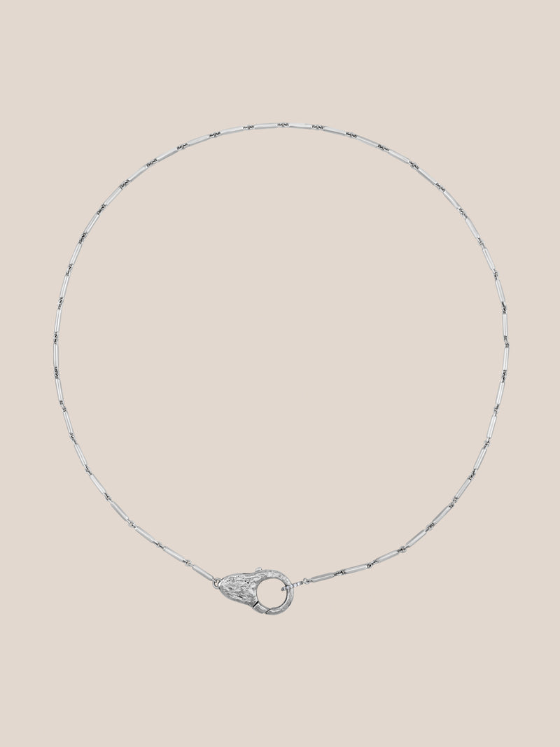 Sterling Silver Lock Necklace