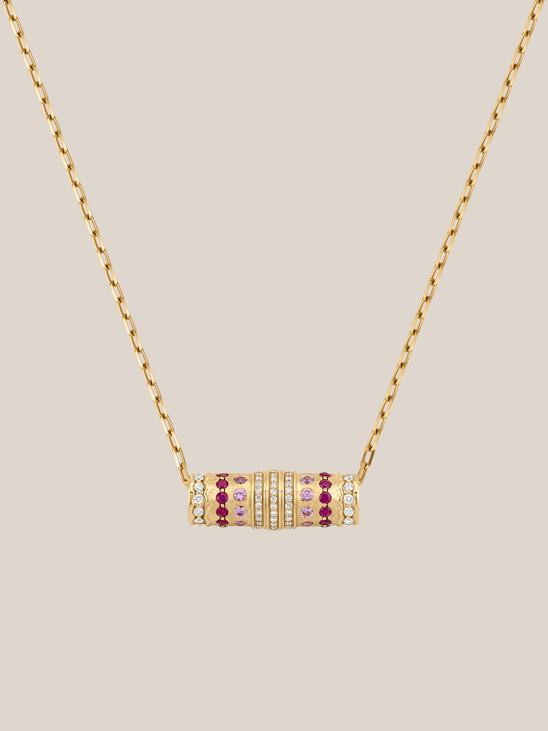 Tiered Barrel Necklace