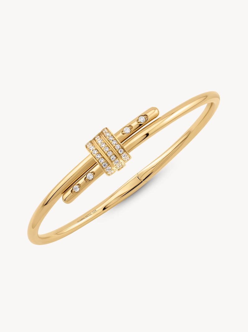 18K Diamond Latch Bracelet