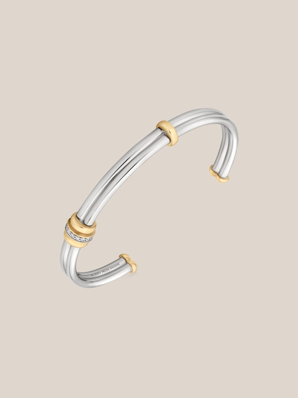 Golden Arc Cuff Bracelet