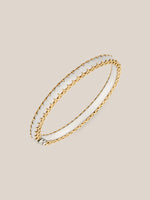 Mixed Metal Stitched Bracelet