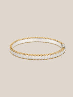 Mixed Metal Stitched Bracelet