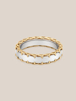 Mixed Metal Stitched Ring