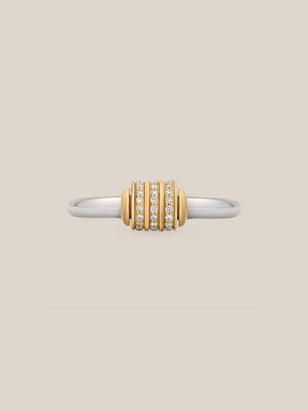 Mixed Metal Spinning Latch Ring