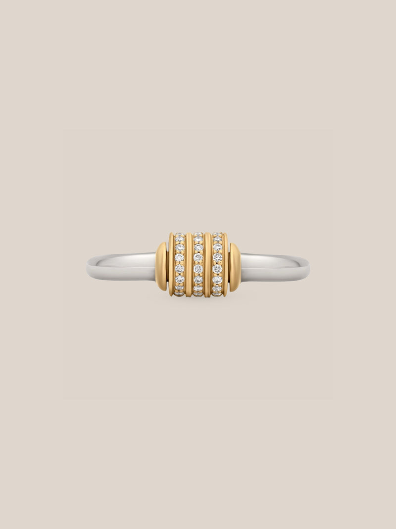 Mixed Metal Spinning Latch Ring
