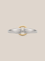 Mixed Metal Buckle Ring