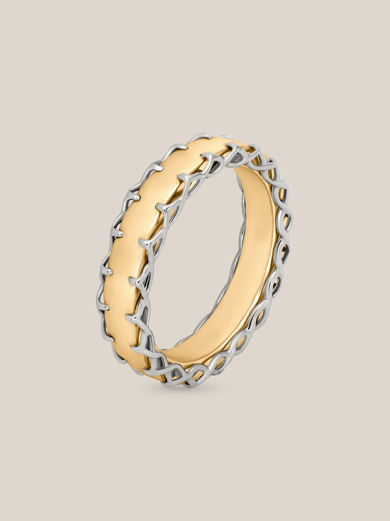 Two-Toned Stitched Ring