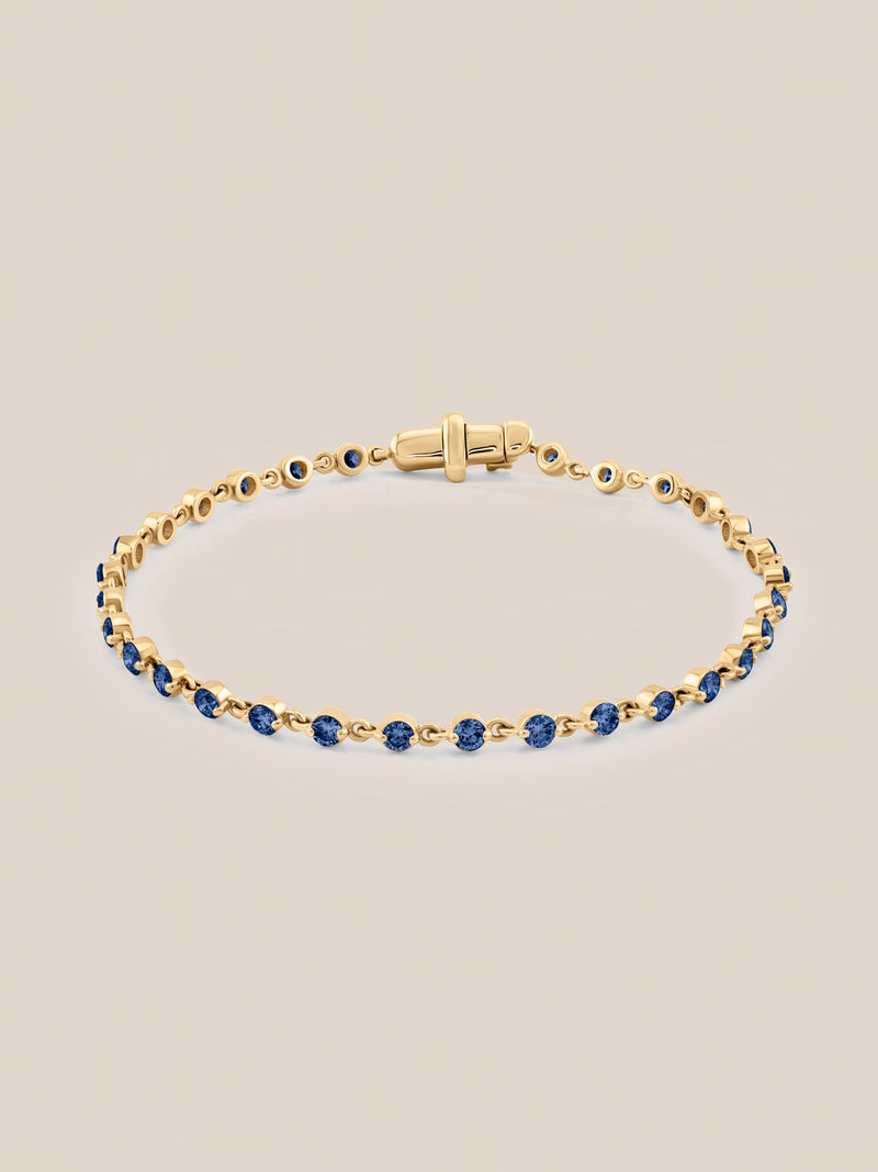 Wrapped in Blue Sapphires Bracelet