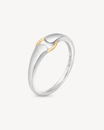 Mixed Metal Buckle Ring