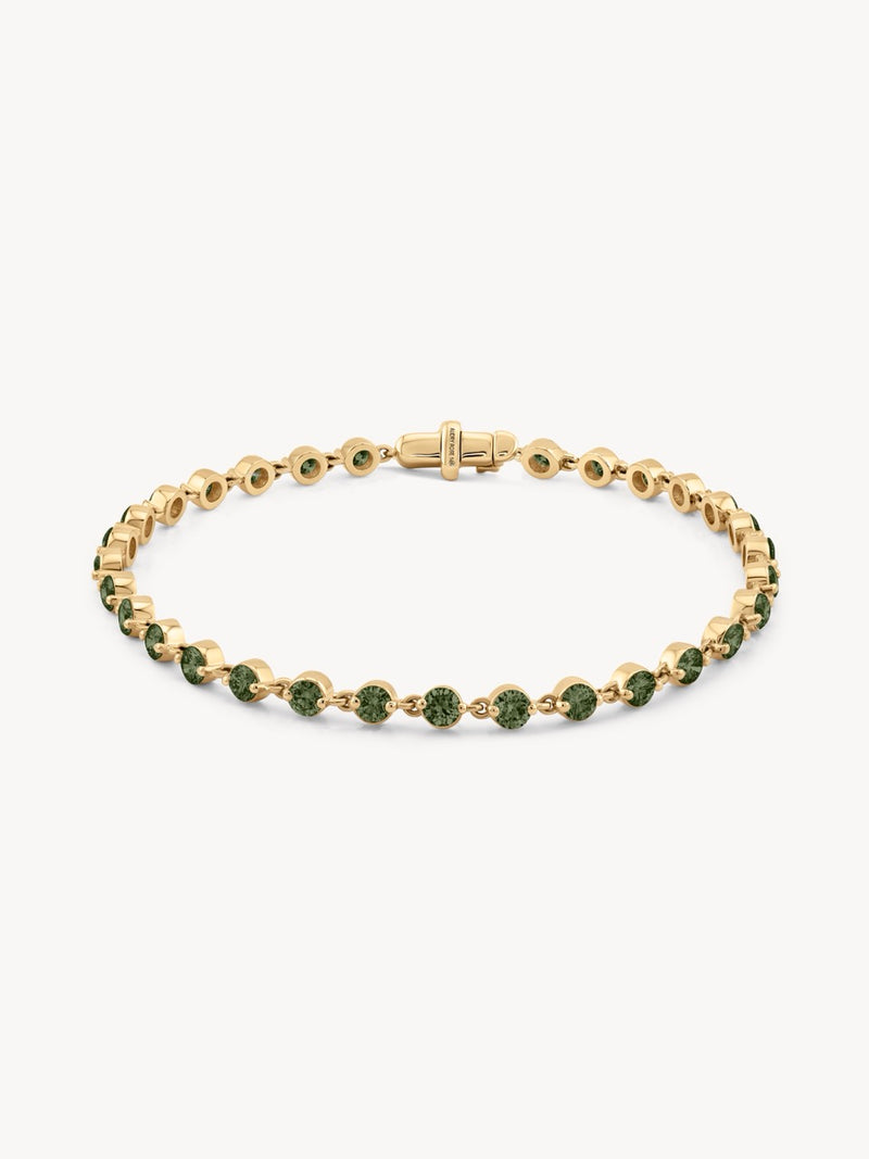 Wrapped in Green Tourmaline Bracelet