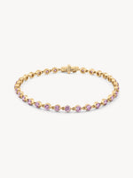 Wrapped in Pink Sapphires Bracelet