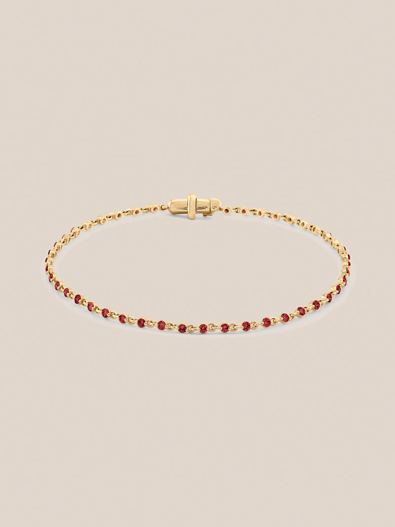 Wrapped in Rubies Bracelet