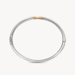 Mixed Metal Diamond Buckle Bracelet
