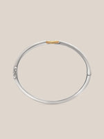 Mixed Metal Buckle Bracelet