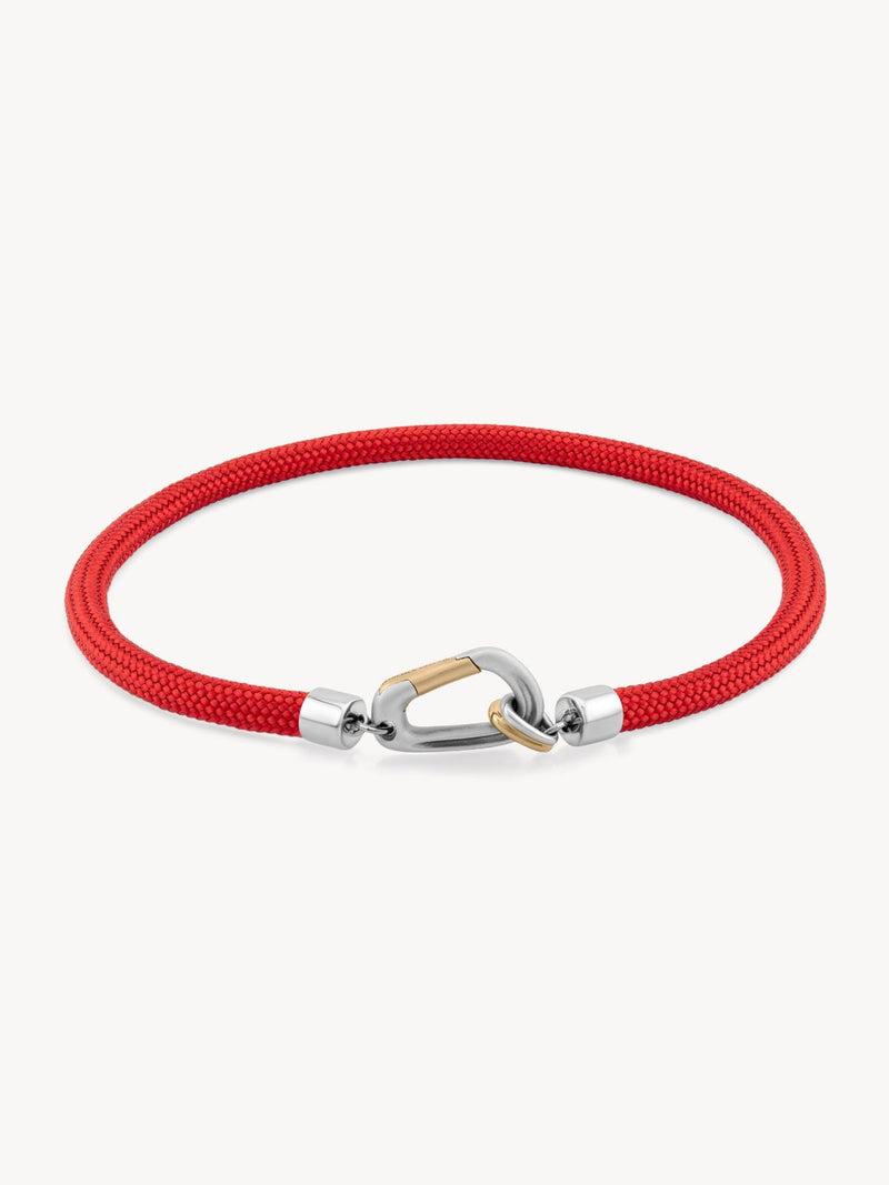 Mixed Metal Carabiner Bracelet