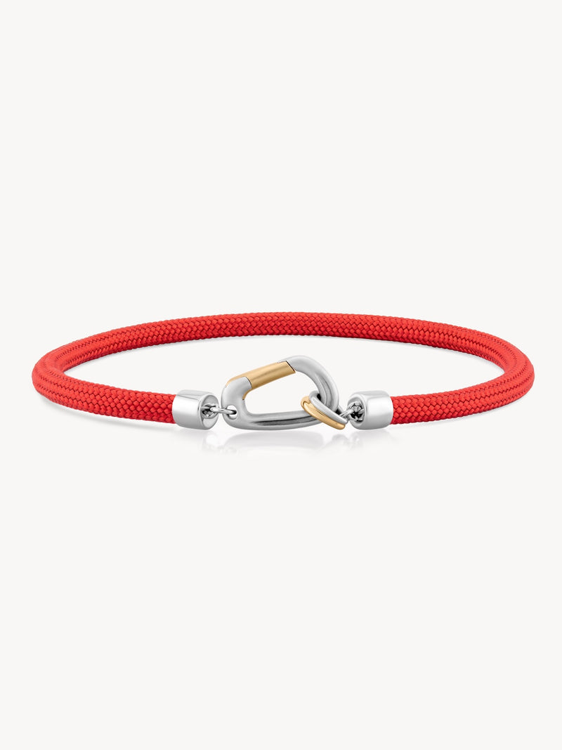 Mixed Metal Carabiner Bracelet