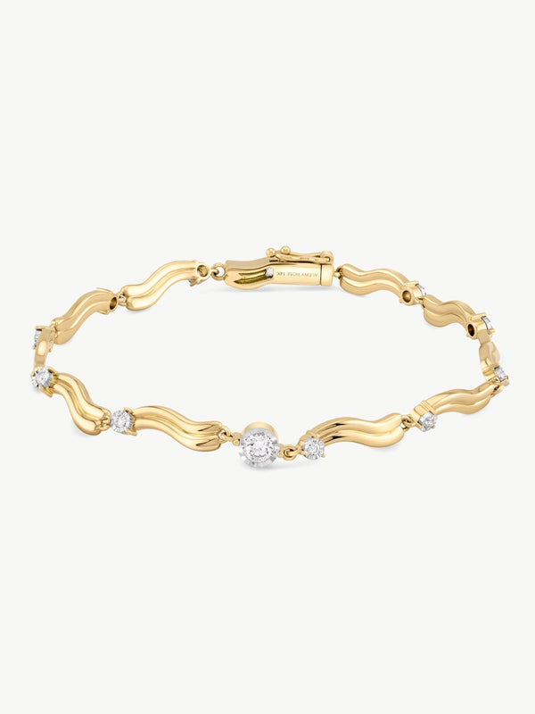 Wavy Diamond Bracelet