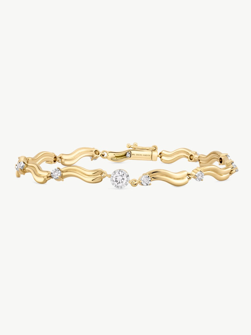 Wavy Diamond Bracelet