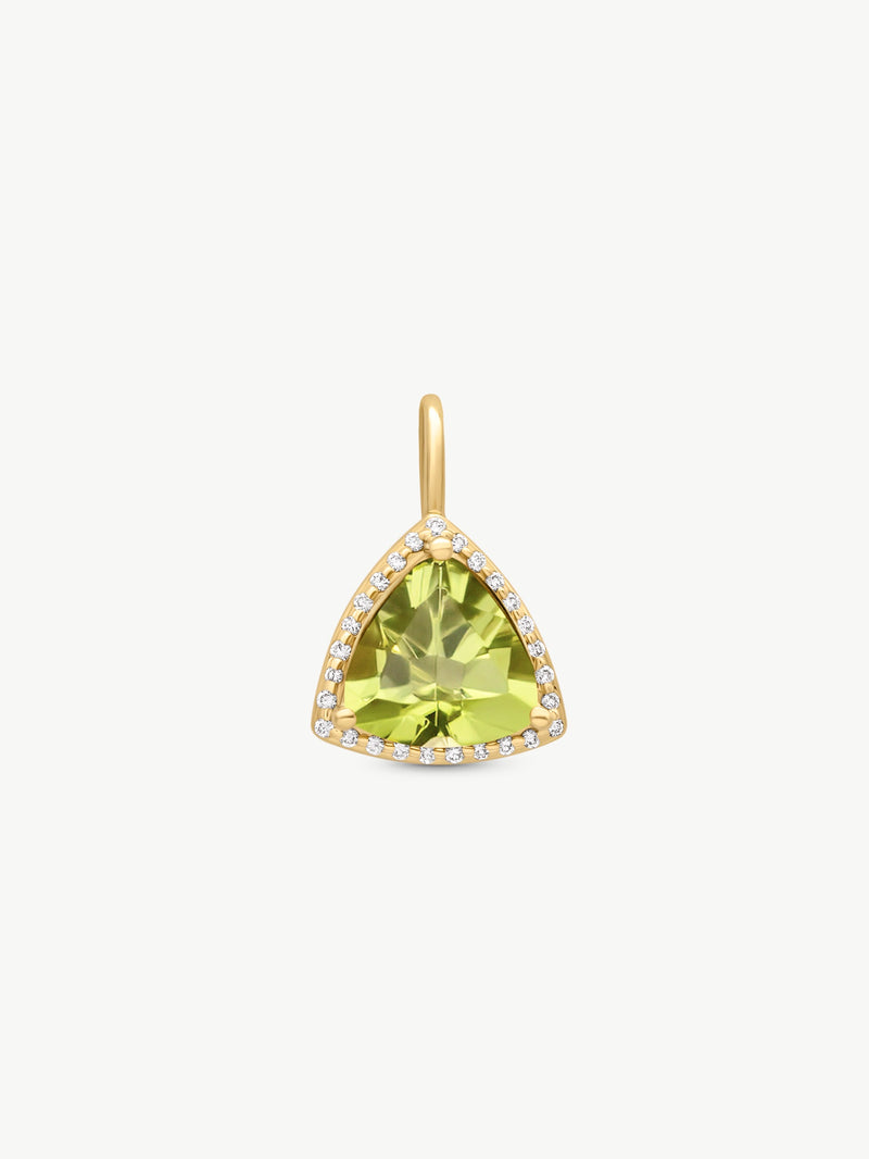 Trillion Peridot Necklace