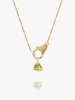 Trillion Peridot Necklace
