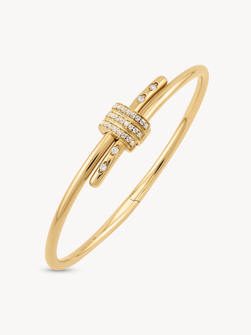 18K Diamond Latch Bracelet