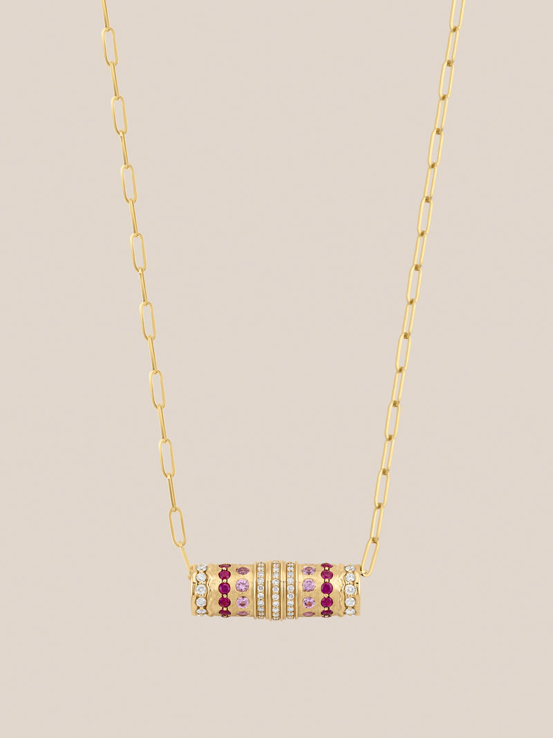 Tiered Barrel Necklace
