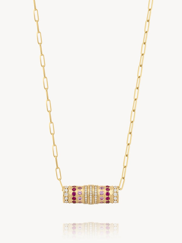 Tiered Barrel Necklace