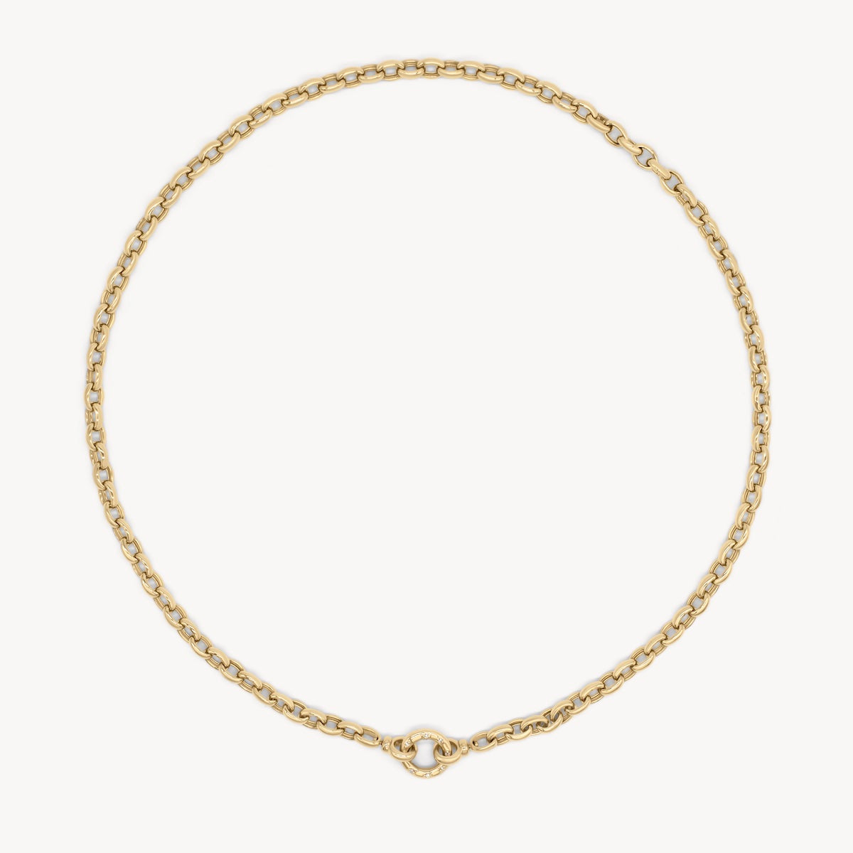 Chunky Link Diamond Necklace in 14k Yellow Gold | Audry Rose