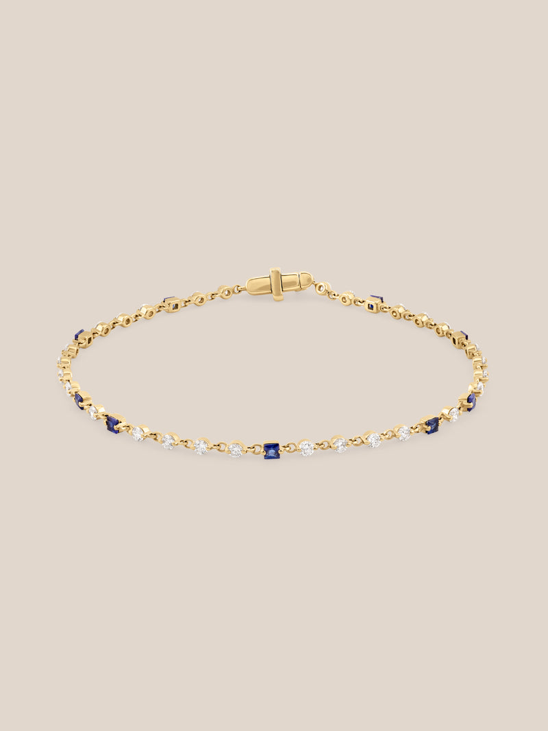 Wrapped in Sapphires and Diamonds Bracelet
