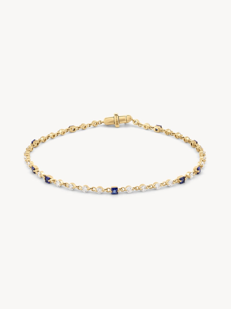 Wrapped in Sapphires and Diamonds Bracelet