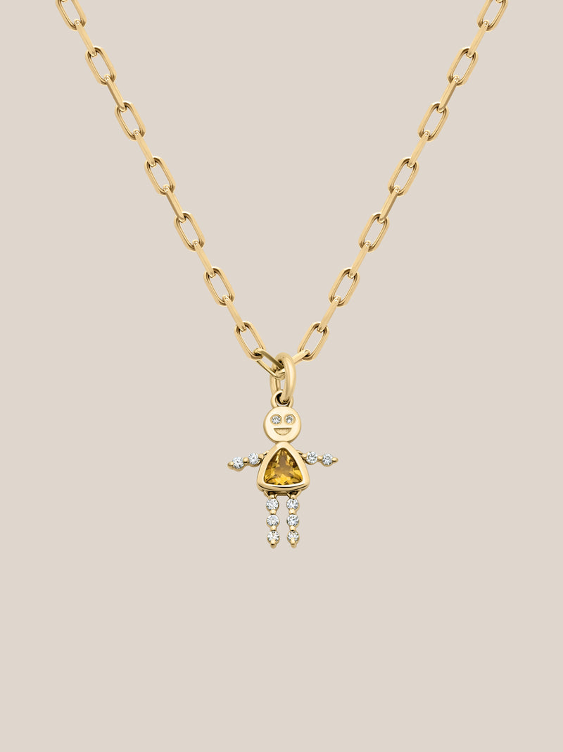 Citrine Lulu & Lox Charm Necklace