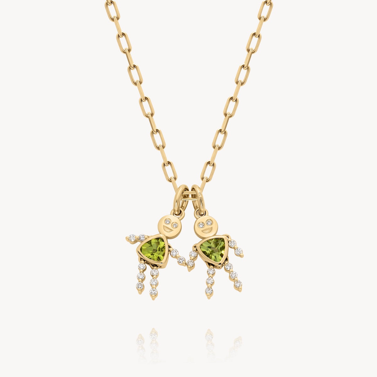 Kids Birthstone Charm Necklace in 14K Yellow Gold | Audry Rose