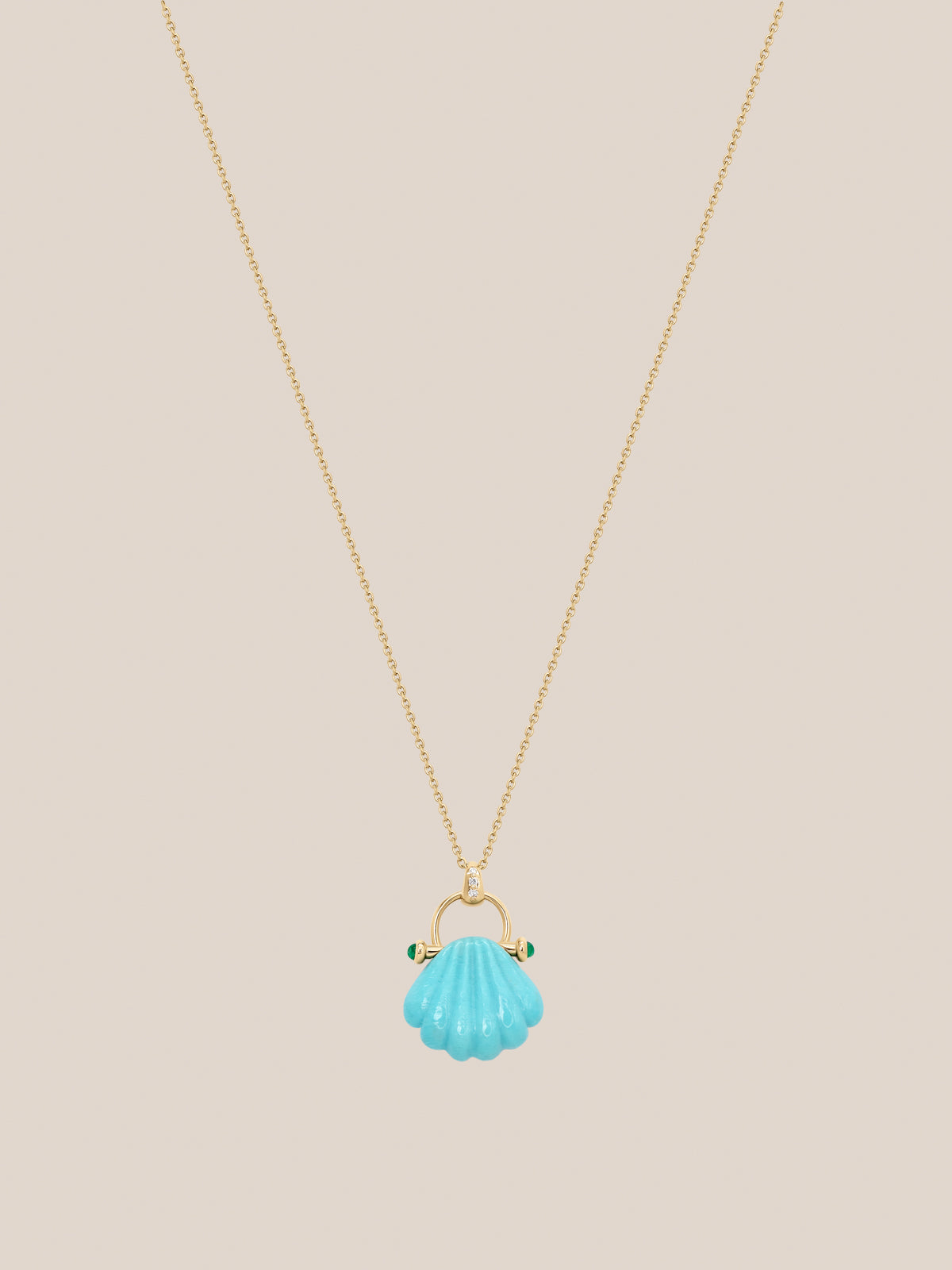 Seashell Turquoise Pendant
