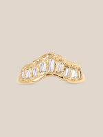 Soft White Diamond Scatter Ring