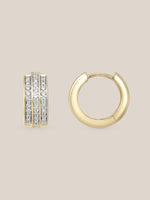 Diamond Tiered Huggies