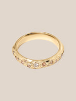 Champagne Diamond Scatter Ring