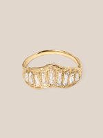 Soft White Diamond Scatter Ring
