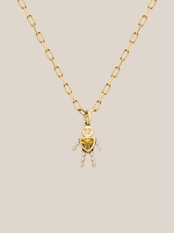 Citrine Lulu & Lox Charm Necklace