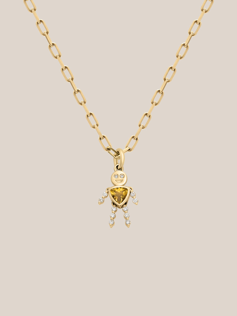 Citrine Lulu & Lox Charm Necklace