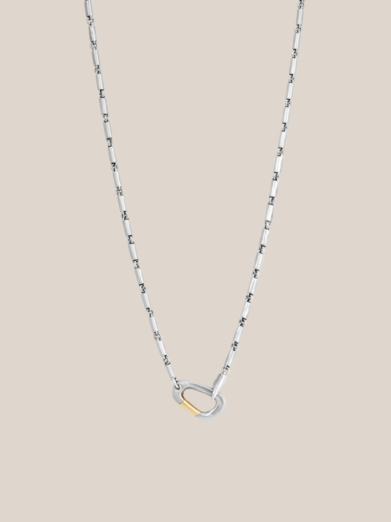 Mason Chain Carabiner Necklace