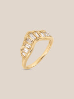 Soft White Diamond Scatter Ring