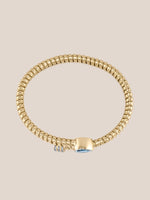 Gold Pear Coil Cuff