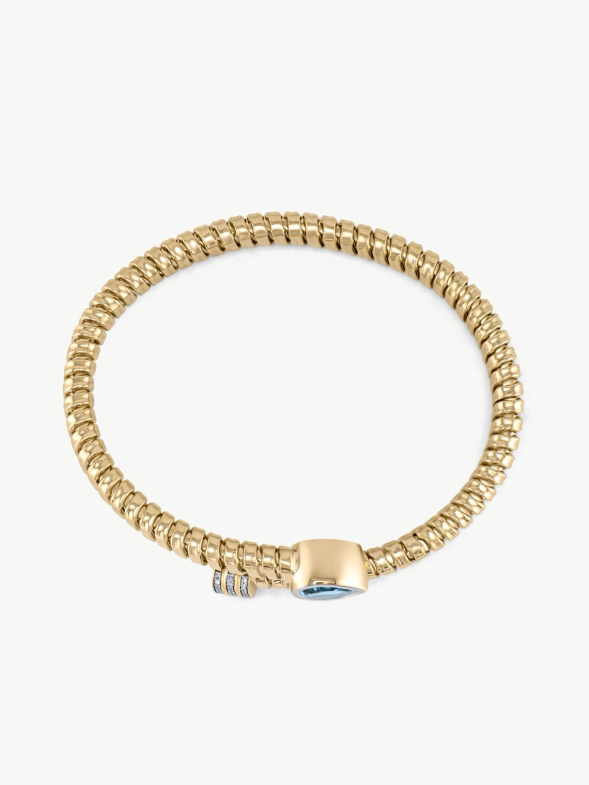 Gold Pear Coil Cuffin 14k Yellow Gold | Audry Rose