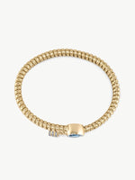 Gold Pear Coil Cuff